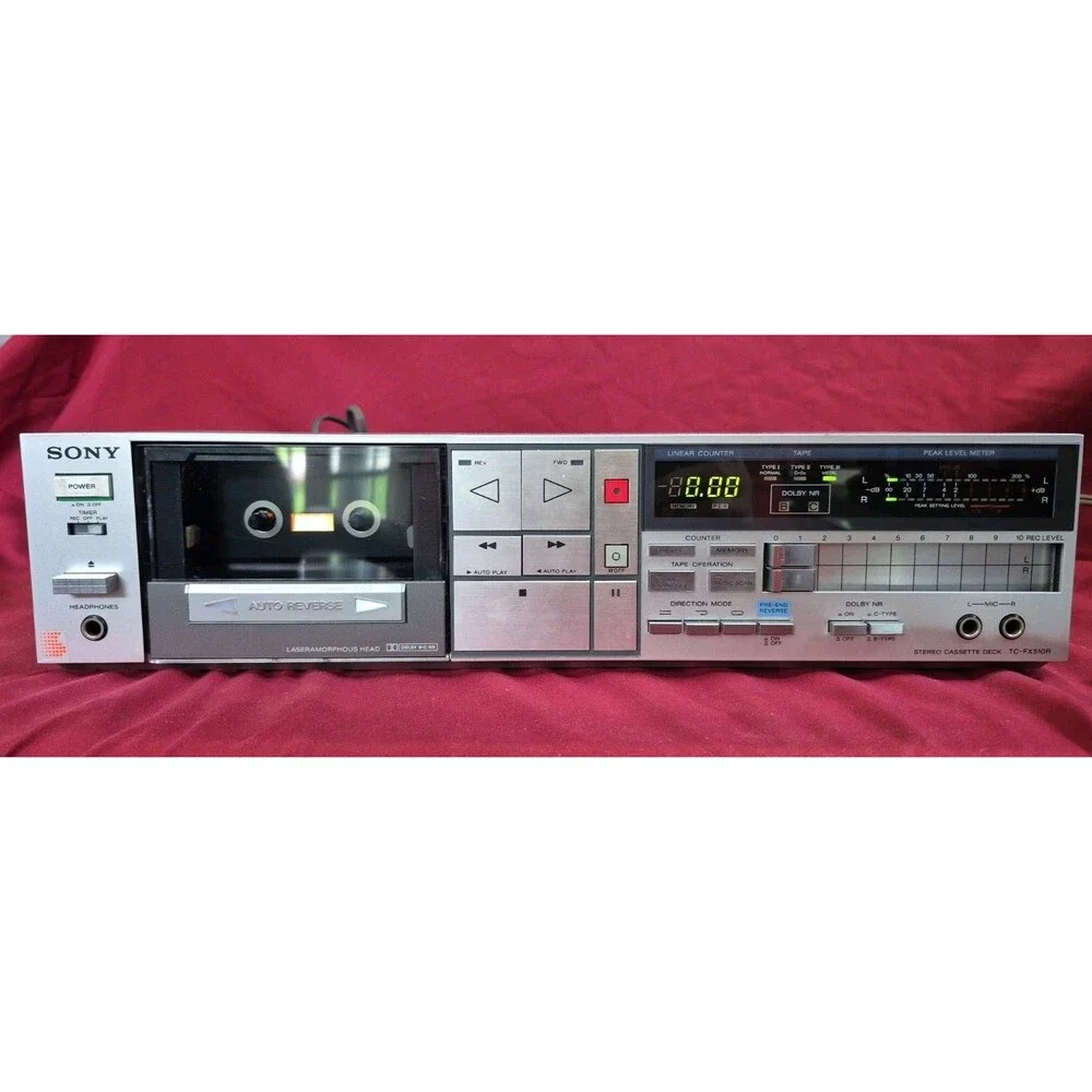 Sony TC-FX510R Stereo Cassete Deck Fully Functional Auto Reverse Dolby Timer